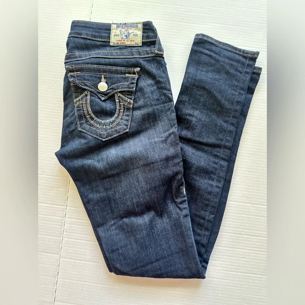 Women’s True‎ Religion jeans Skinny Back Flap Pocket Denim